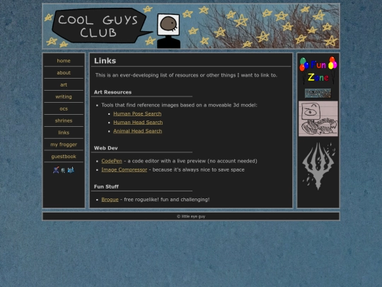 links screenshot
