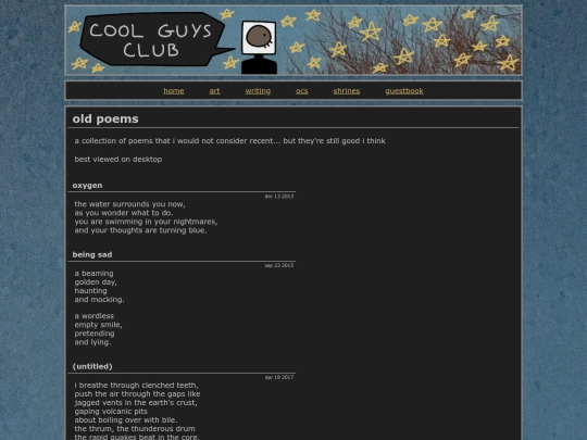 writing/poems/old-poems screenshot