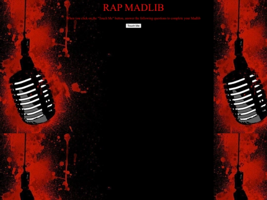 madlib screenshot