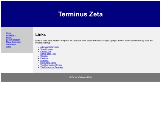 links screenshot