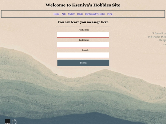 Final Assignment/yourhobby screenshot