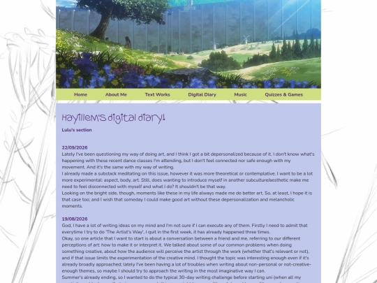 digitalDiary screenshot