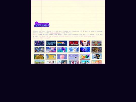 stamps screenshot