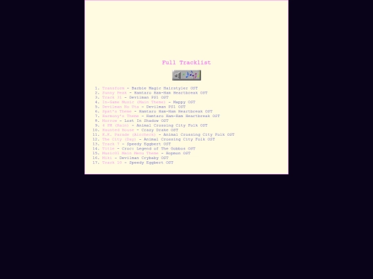 tracklist screenshot