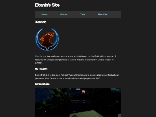 games/xonotic screenshot