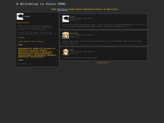 microblog/webring/latest screenshot