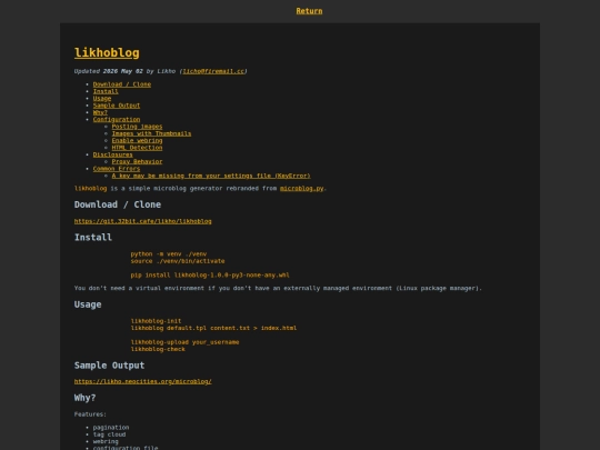 pages/likhoblog screenshot