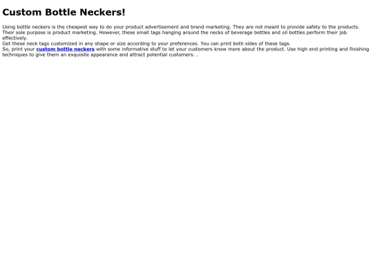 CustomBottleNeckers screenshot