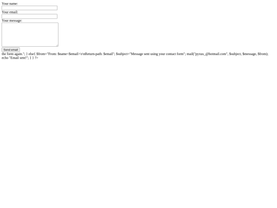 php/contact screenshot