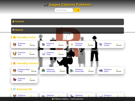 juegos de pokemon screenshot