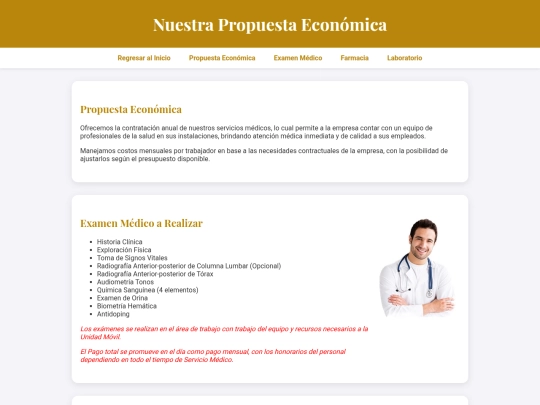 nueva pagina/NuestraPropuestaEconómica screenshot