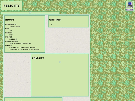 bitterbark/felicity screenshot