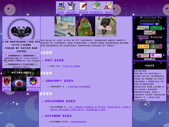 blog screenshot