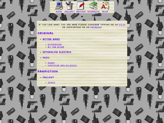 writing screenshot
