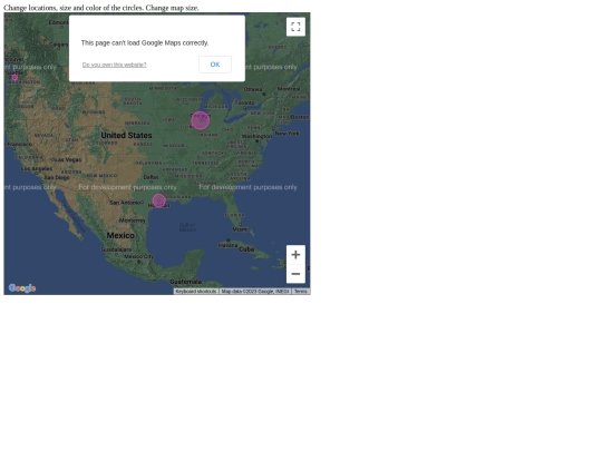 GEOG3530/code12/12_21_Circles_US_cities screenshot