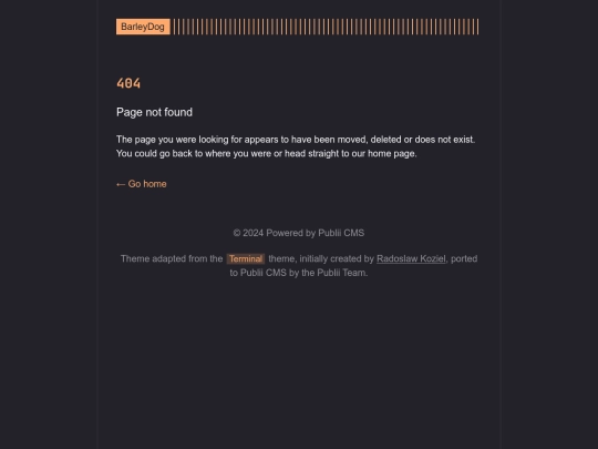 barleydog/404 screenshot