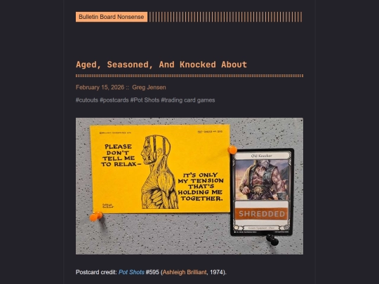 bulletin-board-nonsense/post/aged-seasoned-and-knocked-about screenshot