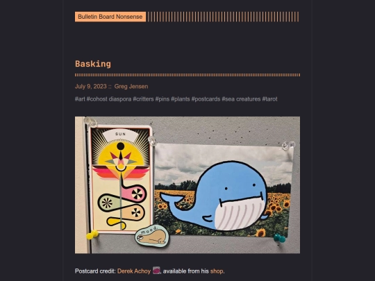 bulletin-board-nonsense/post/basking screenshot