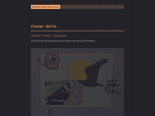 bulletin-board-nonsense/post/clever-girls screenshot