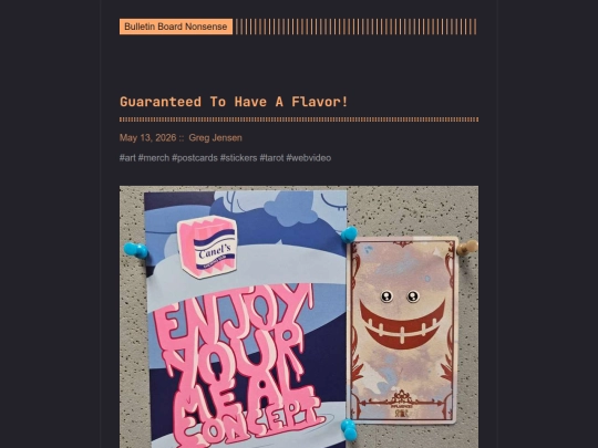 bulletin-board-nonsense/post/guaranteed-to-have-a-flavor screenshot