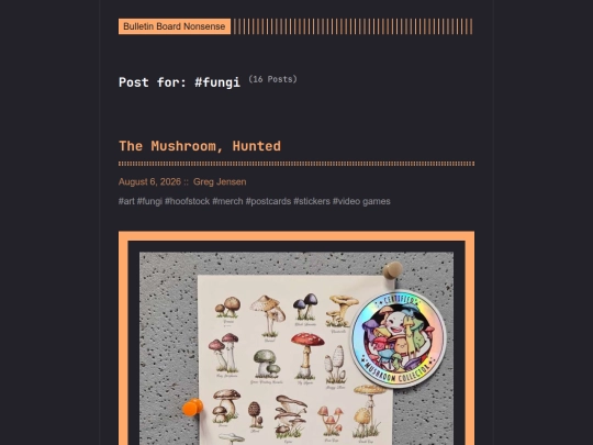 bulletin-board-nonsense/tags/fungi screenshot