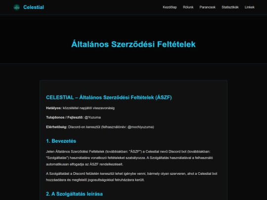 terms screenshot