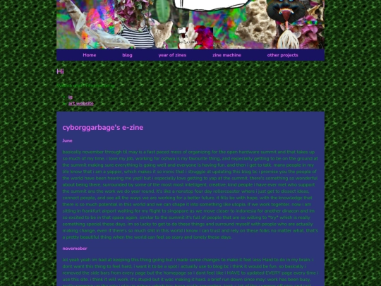 blog screenshot