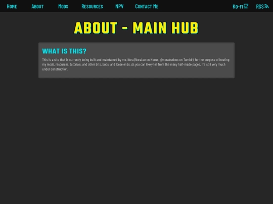 about/hub screenshot