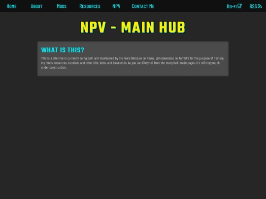 npv/hub screenshot