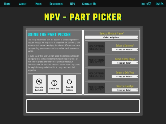 npv/npv_part_picker screenshot