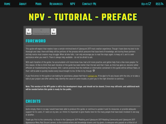 npv/tut/pg00 screenshot