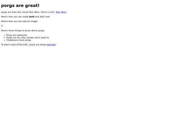index screenshot