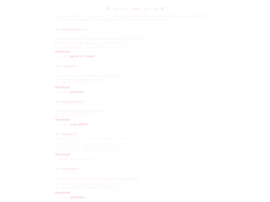 font screenshot