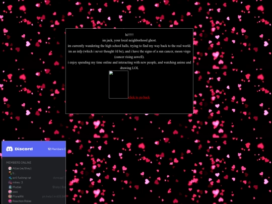 new site /aboutme screenshot