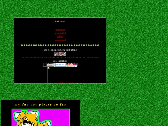new site /links screenshot