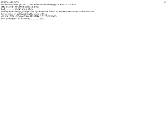 new site /updates screenshot