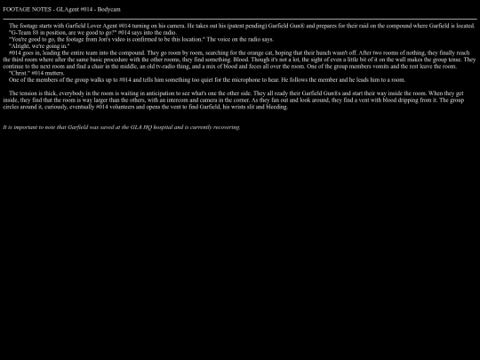 database/garfield screenshot