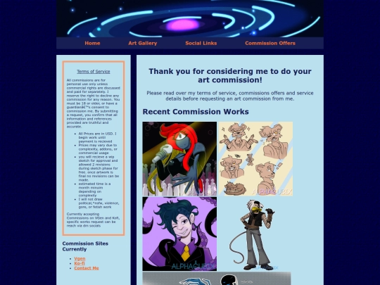 ArtCommissions screenshot