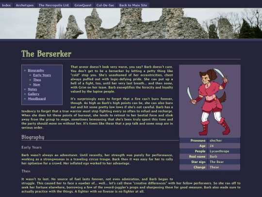 characterzone/barb screenshot