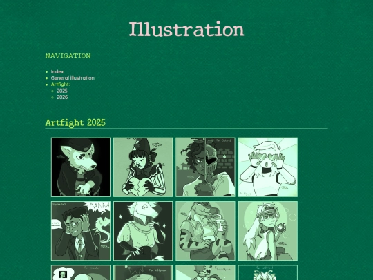 galleryzone/illustration/artfight-2025 screenshot