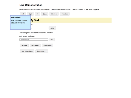 IT2350 Labs 10-12/lab-dom screenshot