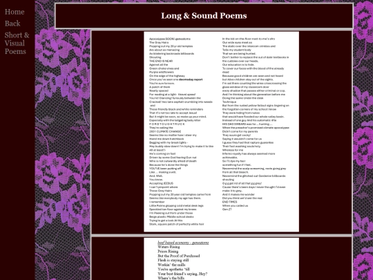 poetry/longpoems screenshot