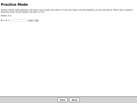 practice screenshot