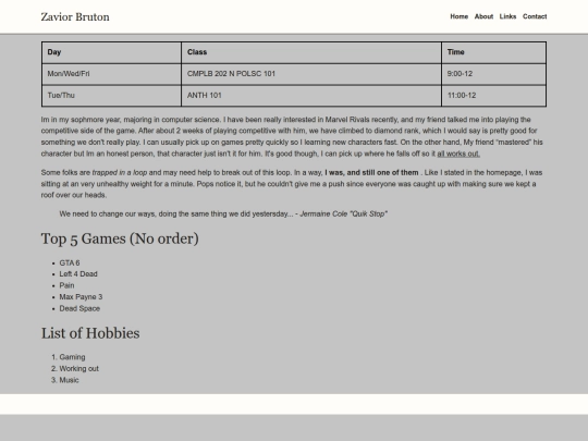 pages/aboutme screenshot