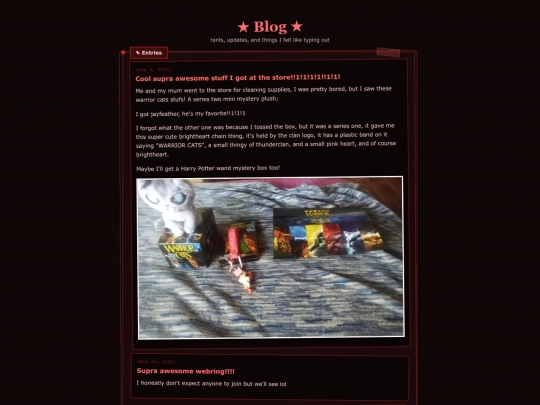 blog screenshot