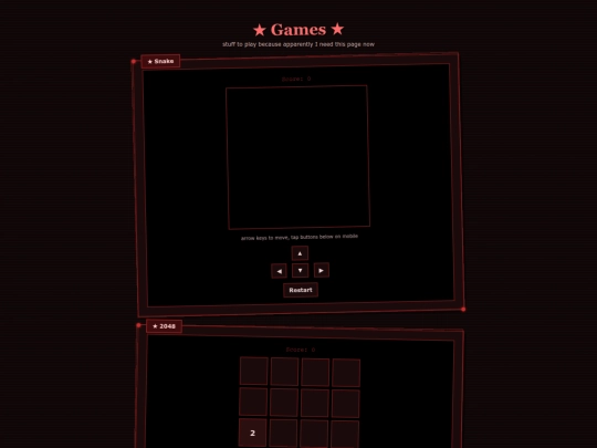 games screenshot
