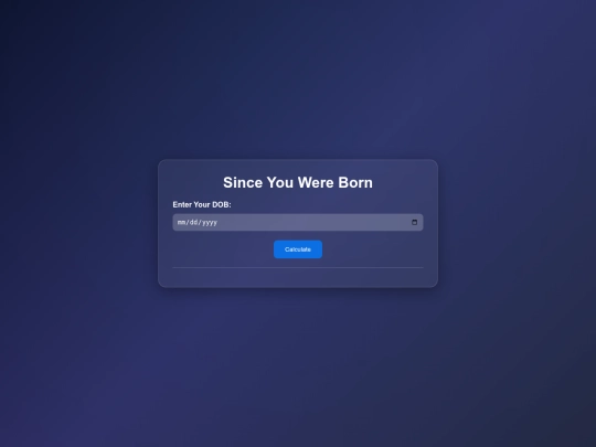 since you were born screenshot