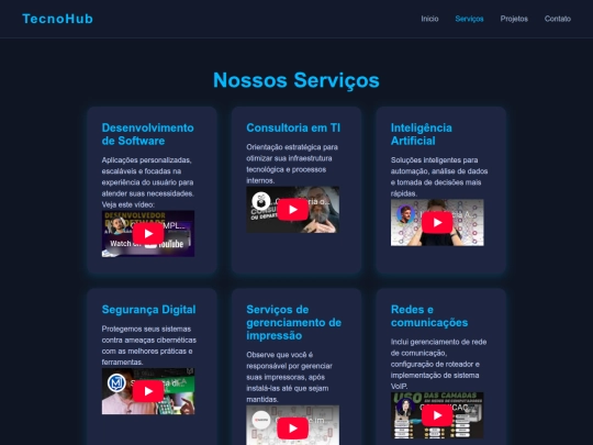 servicos screenshot