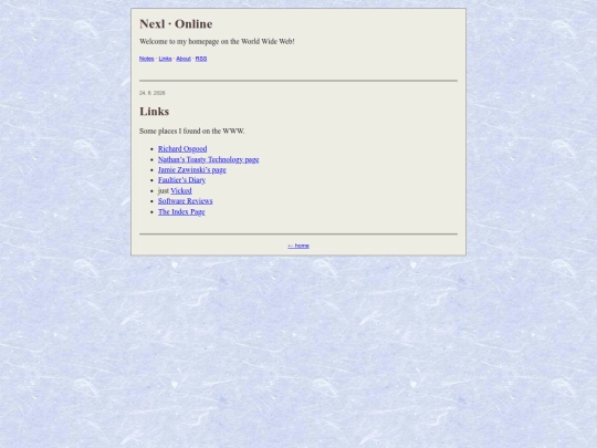 links screenshot