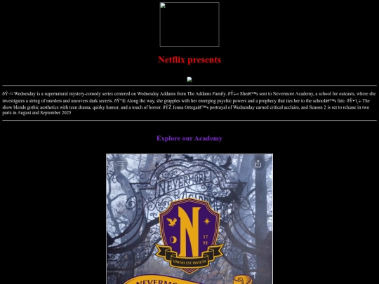 Wednesday_project screenshot